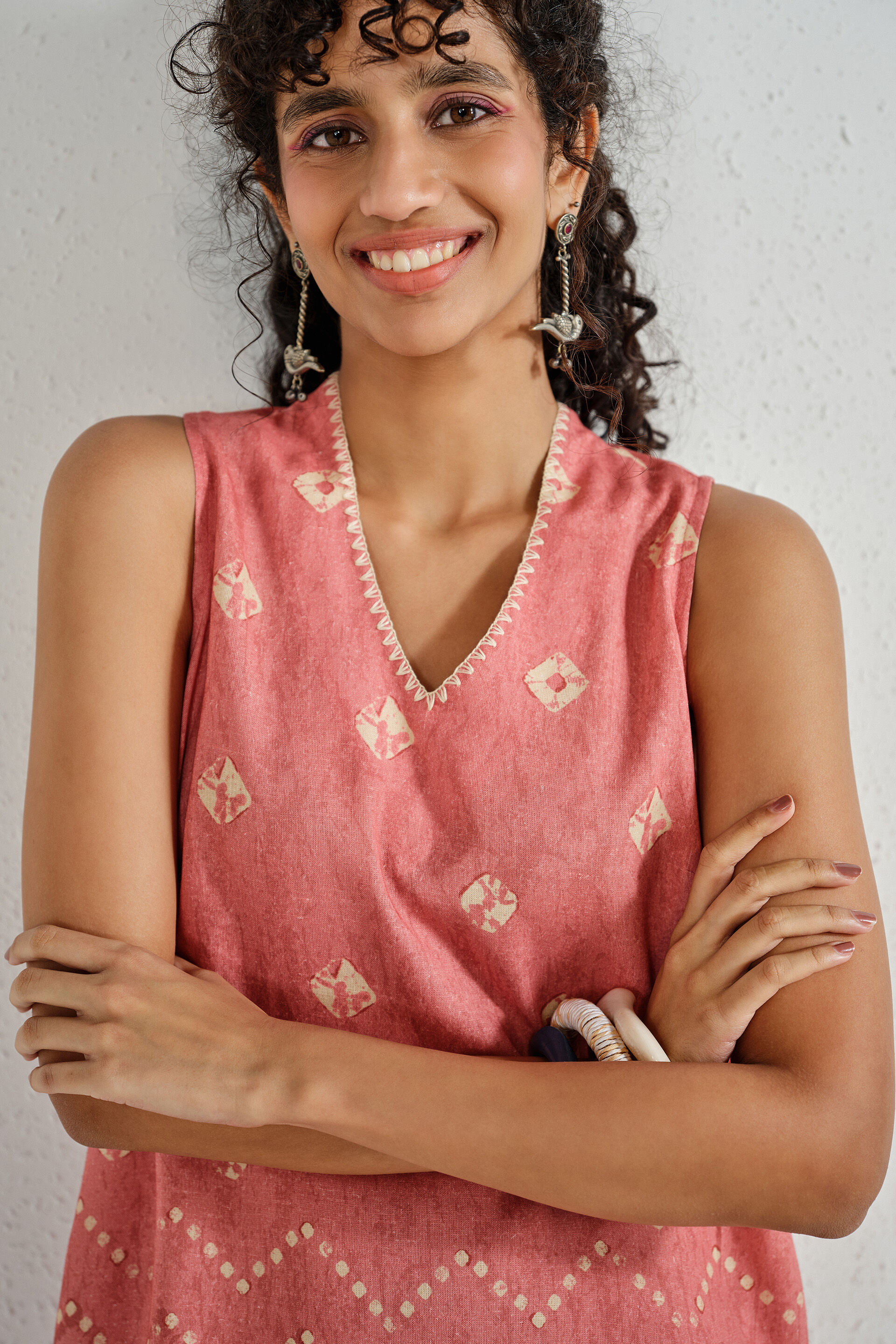 Gulabi Raah Shift Dress, Pink, image 2